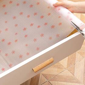 Jacriah 757876209395 Cherry Blossom Flower Shelf Liner For Kitchen Cabinets Nonadhesive Drawer