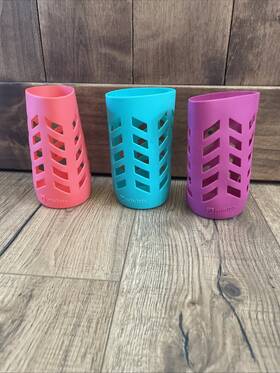Jarjackets 850672007483 Silicone Mason Jar Sleeves - Set Of 3 Fits 24oz Wide Mouth Lot