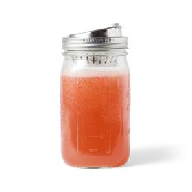 82748 Jarware Mason Jar Fruit Infuser Drink Lid Wide Mouth Stainless Steel