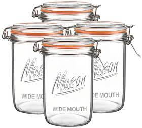 24oz-4 Jeitae 24oz Wide Mouth Mason Jars 4 Pack Glass With 4pack 24oz-4 Jeitae 24oz Wide Mouth Mason Jars 4 Pack Glass With 4pack