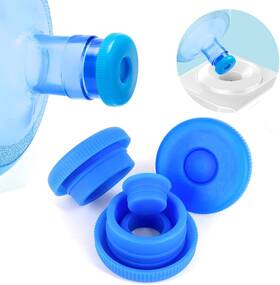 Jell-cell 618119965617 5 Gallon Water Jug Cap Reusable - Bottle Caps Fits 55mm Blue-3 Pack Jell-cell 618119965617 5 Gallon Water Jug Cap Reusable - Bottle Caps Fits 55mm Blue-3 Pack