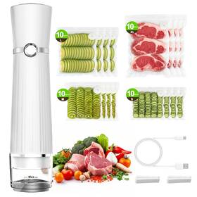 Zb-s50 Jexqizy Vacuum Sealer For Food Compact Machine 40 Reusable Ba