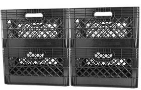 Mc24-4 Jezero 24 Quart 4-pack Heavy Duty Plastic Crate Stackable Multi-purpose Sto