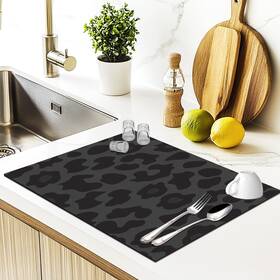 503-gywq-lsd-patter Jfftll Black Leopard Print Dish Drying Mat Trendy Cheetah Absorbent Drai 503-gywq-lsd-patter Jfftll Black Leopard Print Dish Drying Mat Trendy Cheetah Absorbent Drai