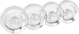 Jillmo 796862680121 Easy Grip Fermentation Weight- 4 Pack Of 2.75inch For Mason Jar Clear