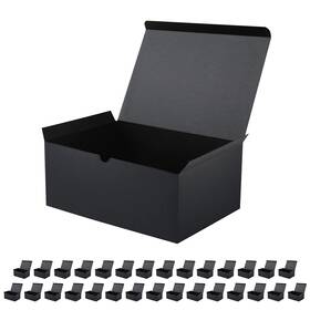 964-b-30 Jinming 30 Gift Boxes 9.5x6.5x4 Inches Matte Black Bulks For Moth