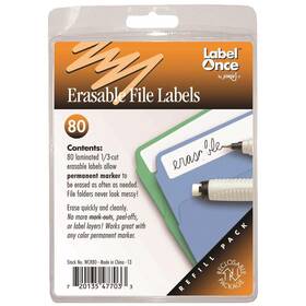105270 Jokari Erasable File Labels Refill Pack
