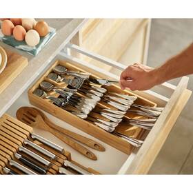 Joseph 028420009866 Drawerstore Bamboo Cutlery Organizer