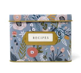 Jot & Mark 610366409630 Decorative Recipe Tin Box For Cards Greeting Holder Holds Hundreds Of 4 Inch X6