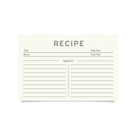 Jot & Mark 810035670501 And Recipe Cards 4x6 Inches Blank Double Sided 50 Count Modern Minimal