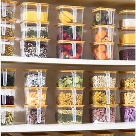 Mkdfg007 Joyace 8pcs Plastic Food Storage Containers With Lids Airtight And Handle For Fridge &