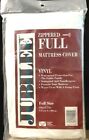 Jubilee Zippered Full Size White Vinyl Mattress Cover 54inch X 75inch New