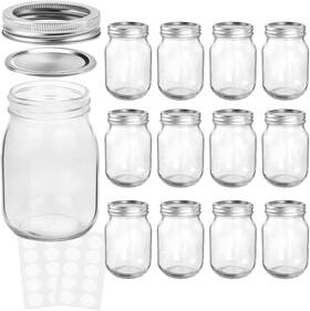 8541898384 Kamota Mason Jars 12 Oz With Regular Lids And Bands Ideal For 12oz Clear 8541898384 Kamota Mason Jars 12 Oz With Regular Lids And Bands Ideal For 12oz Clear