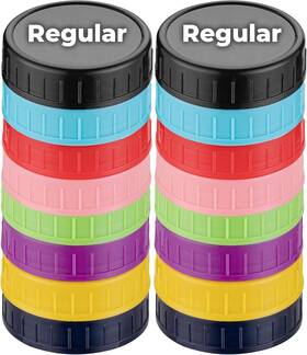 Ks-jlid-70p16mx Kapstrom Plastic Canning Lids For Mason Jars 16 Pcs 70 Mm Multicolored Ks-jlid-70p16mx Kapstrom Plastic Canning Lids For Mason Jars 16 Pcs 70 Mm Multicolored