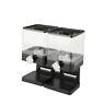 Kch-06134 Compact Dry Food Dual Control Chrome Dispenser Black
