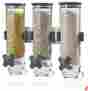 Kch-06139 Zevro Triple Wall Mount Dry Food Dispenser Cereal Candy Snack Canister Storage Kitchen 400010180721