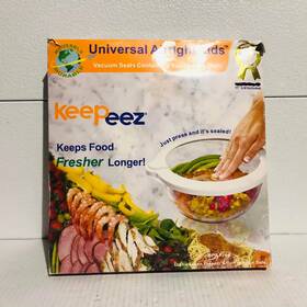 Keepeez 891337001842 9-pc Airtight Universal Vacuum Seal Lids Small To Large Sizes Bpa Free New