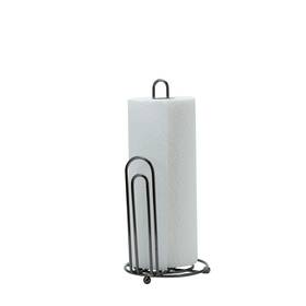 Kennedy International Inc. 633125048703 Kitchen Details Paper Towel Holder In Onyx - 6 Inch Rd X 13 Black