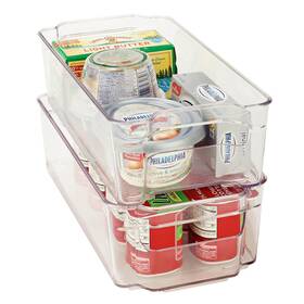 Kennedy International Inc. 633125153681 Kitchen Details Clear Plastic Medium Refrigerator Shelf White 12.3 Inch X 6.1 3.5
