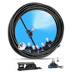 33ft10m Kesfitt Misters For Outside Patio Diy Misting Line12pcs Brass Nozzle