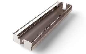 2504750103 Kessebohmer 2504750 4 Inch Tray For Base Cabinet Pull Out - Set Champagne