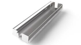 2504770102 Kessebohmer 2504770 7 Inch Tray For Base Cabinet Pull Out - Set Silver