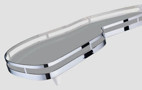 2850290005 Kessebohmer 2507410 Lemans Left Swing 30-3/4inch.w Blind Corner Chrome