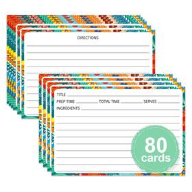 Kidepoch 768572251472 80 Pack 4 X 6 Inch Recipe Cards Cooking For Binder Double Kidepoch 768572251472 80 Pack 4 X 6 Inch Recipe Cards Cooking For Binder Double