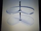 6472-28-11-52 Kidney 28 Susan 2-shelf " - Lazy Rev--shelf White Set