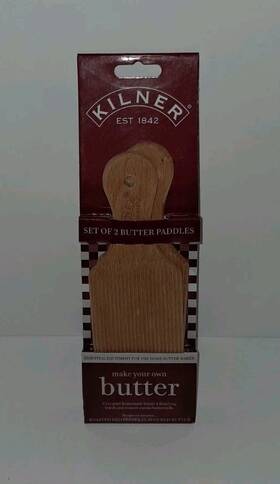 0025.349 Kilner New Beech Wood Butter Paddles Set Of 2 0025.349 Kilner New Beech Wood Butter Paddles Set Of 2