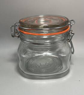 0025.510 Kilner Square Swing Top Glass Jar 17 Oz