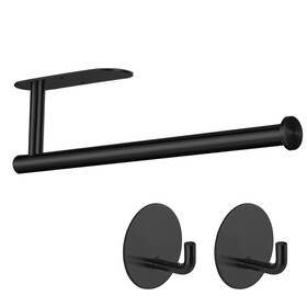 Xbl-pgh-002 Kinbrace Paper Towel Holder With 2 Hooks-under Cabinet For Kitchen