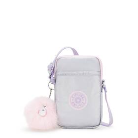 0.75ftftd Kipling 100426303 Tally Crossbody Phone Bag 4.25ftftl X 6.75ftfth Silver Glow Met