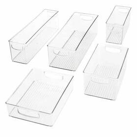 Kitchen 081492071761 Idesign Linus Bin Starter Kit 18-piece Set 5 Different Size
