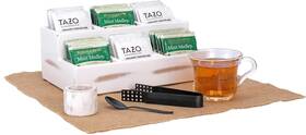 Kitchen Science 641113364612 Wooden Tea Bag Organizer Farmhouse Finish 6-compartment Storage Counter