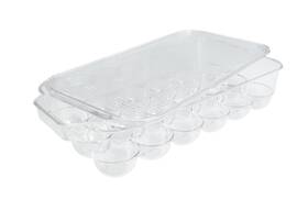 2076a12-amz Kitchen Spaces Deluxe Egg Tray Holds 18 Eggs Refrigerator Storage Container