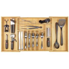 Ks-1018 Kitchenedge Premium Silverware Flatware And Utensil Organizer For Kitchen Drawers Food-