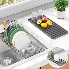 Lsj434 Kitsure Dish Drying Rack - Expandable For Kitchen Counter Over S Inch Lsj434 Kitsure Dish Drying Rack - Expandable For Kitchen Counter Over S Inch