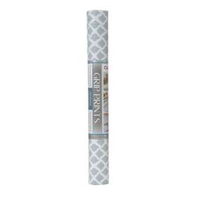 Kittrich Corporation 445021686629 Con-tact Brand Grip Prints Non-adhesive Shelf Liner Talisman Pale Gray 18 X 4
