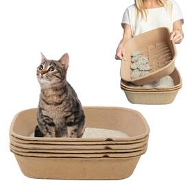K3403 Kitty Sift Set Of 1 Litter Box And 5 Sifting Liners Disposable Cat Li