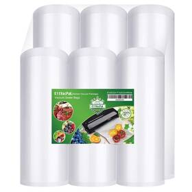 Kitvacpak 623064664782 6 Pack 8 Inch X20ft 3rolls And11 Vacuum Sealer Bags Rolls With Bpa F