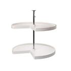 Rs-pks-28-st-w Knape And Vogt 32 In. H X 28 D 2-shelf Kidney Shaped Suzan