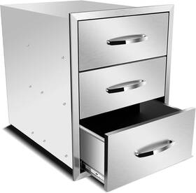 23ftftd Kodom 445037335382 18ftftw X 24ftfth Outdoor Kitchen Triple Access Drawers Stainless Steel Flu