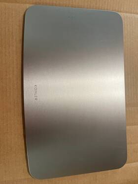 Rec35844-st Kohler 13 Gallon 47 L Rectangular Step Trash Can Stainless Steel Lid Cover