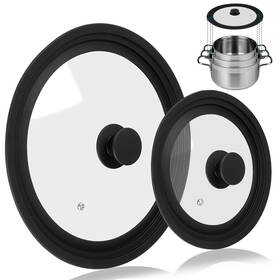 Lids-cx001 Komokeru Universal Lid For Pots Pans And Skillets 2 Pack Pan Cover Fit 7 Inch 8 9 10
