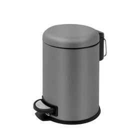 Kom-081002 Komphy Small Foot Pedal Garbage Can 0.8gal Bathroom Trash With Soft C... Fast Ship