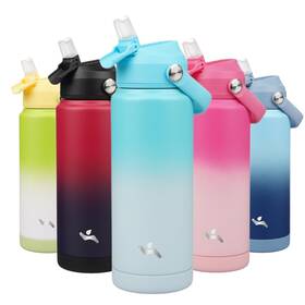 Konokyo 897114973278 Insulated Water Bottle With Straw Lid 24 Oz Stainless Steel Vacuum ... Fast Ship