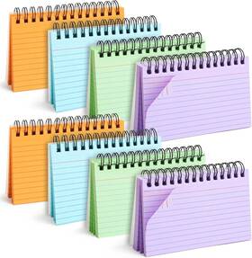 Hkl0221 Koogel 3x5 Index Cards Lined With Ring 400 Pcs Colored 3 5inch 4 Colors-1
