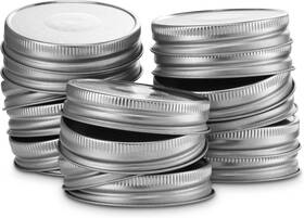 8541898637 Kook Chrismas Mason Jar Lids Regular Mouth For Standard Silver