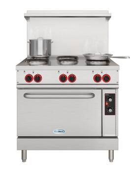 Koolmore 810158926110 36 Inch Commercial Electric Range With 6 Burners And 1 Standard Elect